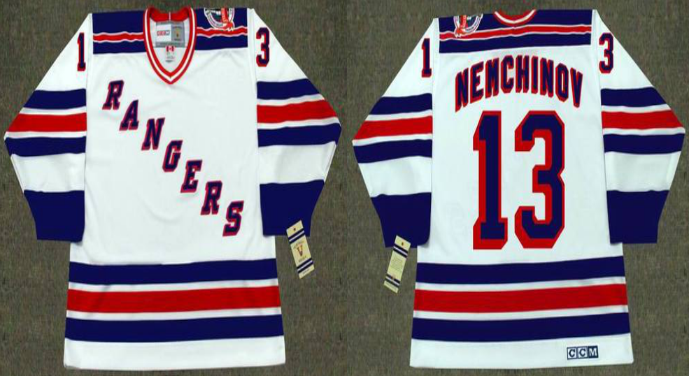 2019 Men New York Rangers #13 Nemchinov white CCM NHL jerseys